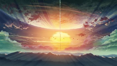 5 Centimeters per Second Sunscape - HD Wallpaper