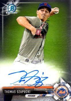 Bowman Chrome Prospect Autographs Cpa Ts Thomas Szapucki Front