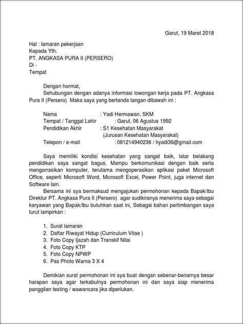 Contoh Surat Lamaran Kerja Pt Jasa Angkasa Semesta Surat Lamaran