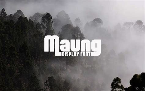 Maung || Display Font on Behance