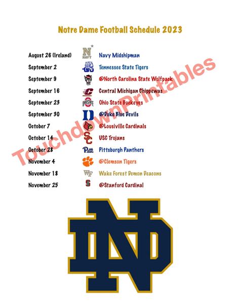 Notre Dame Football 2025 Schedule Espn Schedule - Kai L. McIlrath