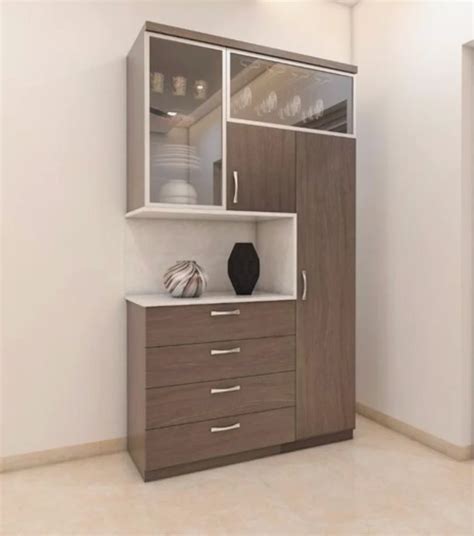 Wooden Modern Crockery Cabinet Base Mounted At Rs Sq Ft In Bhopal