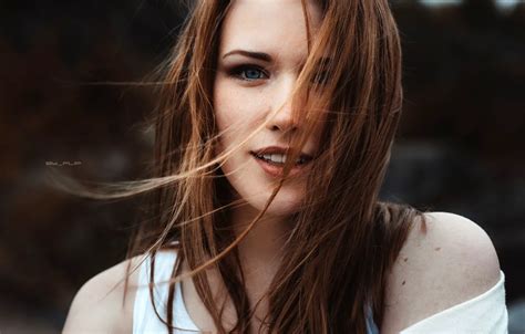 Wallpaper Look Face Model Hair Portrait Makeup Hairstyle Brown Hair For Mobile And