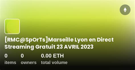 RMC SpOrTs Marseille Lyon En Direct Streaming Gratuit 23 AVRIL 2023