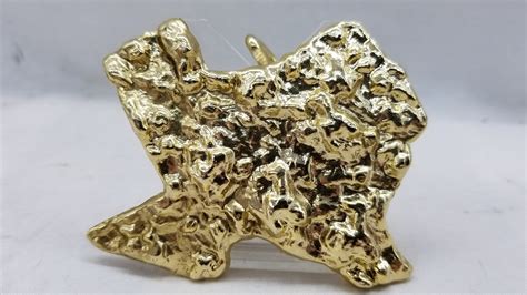 Texas Gold Nugget Belt Buckle Vormige 3 Staat Metaal Etsy