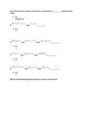 Sophia College Algebra Unit 5 Challenge 1 Pdf Each Element In The