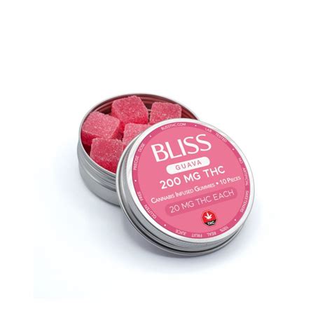 BLISS – Infused Gummies (GUAVA – 200MG) — Fantastic Weeds