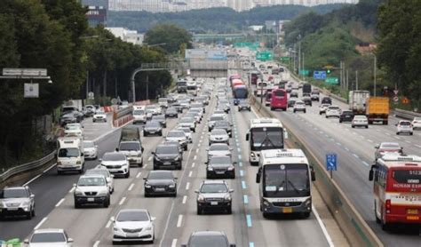 추석 귀성길 고속도로 정체 시작서울→부산 5시간40분 네이트 뉴스