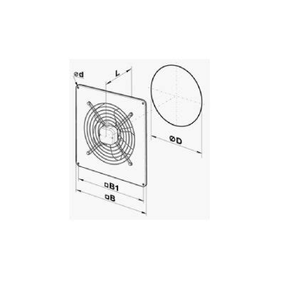 Ventilator Aksijalni Za Direktni Ispuh OV 2E 200 Exterim