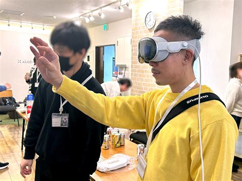 2月2日発売開始のapple Vision Proをvrアーティストのtipooと体験してきました。銀座xlab。 Tintroom