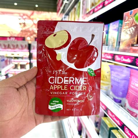 Pfer Ciderme Apple Cider Vinegar Powder แอปเปิ้ลไซเดอร์ น้ำชง รสส้มยูซุ ผง ชงดื่มแอปเปิ้ล ไซ