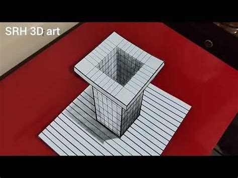 How To Draw 3D Art For Beginners L 3d Drawing Trickart Optical Illusion