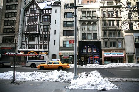 Fotos Gratis Nieve Invierno La Carretera Calle Pueblo Manhattan