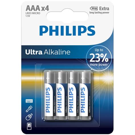 Philips Ultra Alkaline AAA Battery 4 Pack Anand International Ltd