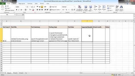 Software Testing Using Excel How To Build Test Cases Youtube