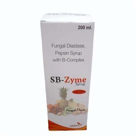 SB Zyme Fungal Diastase Pepsin Syrup 200 Ml At Rs 200 Bottle In