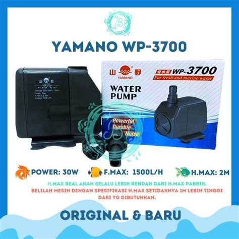 Promo Yamano Wp 3700 Wp 3700 Pompa Air Celup Pompa Kolam Aquarium