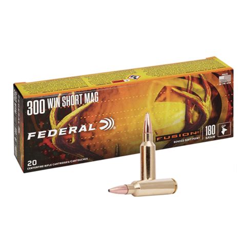 300 Wsm 180gr Bonded Soft Point Federal Fusion Ammo Direct