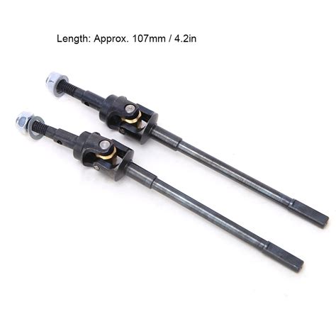 2 Piece Drive Shaft CVD Metal Front Universal Drive Shaft Fit For Axial