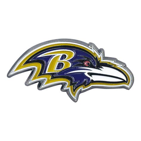 Fanmats Nfl Baltimore Ravens D Molded Full Color Metal Emblem