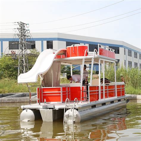 Kinocean Cost Effective Ft Tritoon Double Decker Pontoon Boats