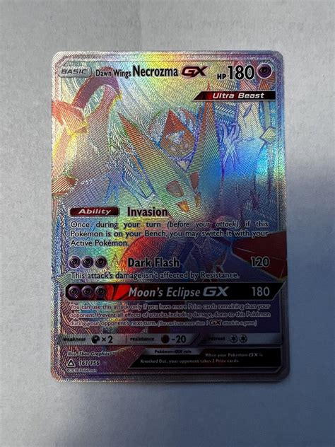 Mavin Dawn Wings Necrozma Gx Rainbow Secret Rare Full Art