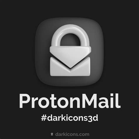 Protonmail 3d Icon Funny Vintage Ads 3d Icons Custom Icons