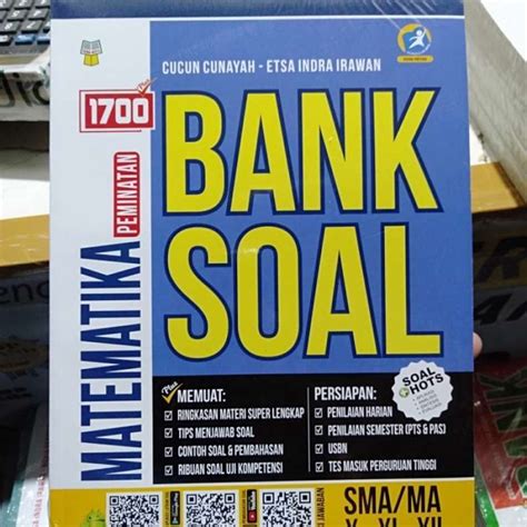 Jual BUKU 1700 BANK SOAL MATEMATIKA PEMINATAN KELAS X XI XII SMA Di