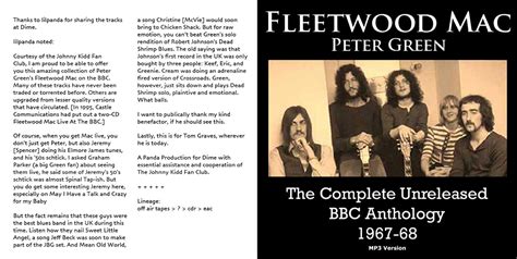 T.U.B.E.: Fleetwood Mac - 1967-1968 - The Complete unreleased BBC ...