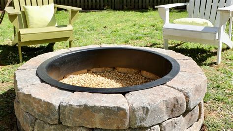 How To Build A DIY Fire Pit In Your Backyard Thrift Diving YouTube