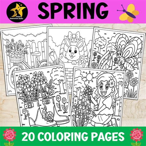 Spring After Break Activities Coloring Pages March April Activities Spring Coloring Pages