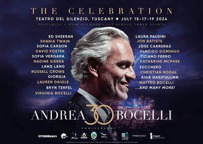 ANDREA BOCELLI Festeggia I 30 Anni Di Carriera