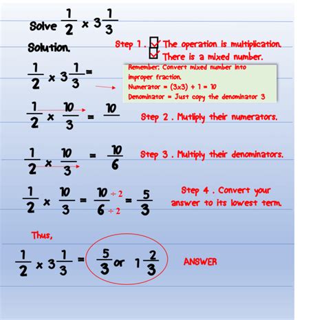 Multiplying Fractions Examples 6 MATH LOVER