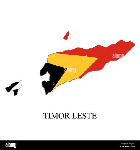 Timor Leste Map Vector Illustration Global Economy Famous Country