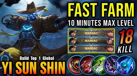 X Maniac Yi Sun Shin Fast Farming Mins Max Lvl Build Top