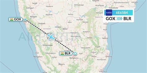 6E6584 Flight Status IndiGo Airlines Goa To Bangalore IGO6584