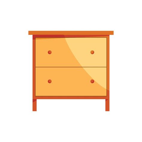 Wooden Drawer Chest Icon Cartoon Style Vector Art At Vecteezy