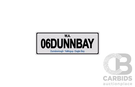 West Australia WA Custom Number Lot 1451784 CARBIDS