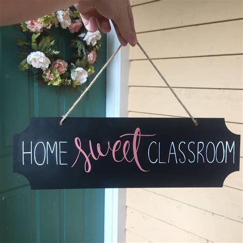 Home Sweet Classroom Hanging Sign Etsy