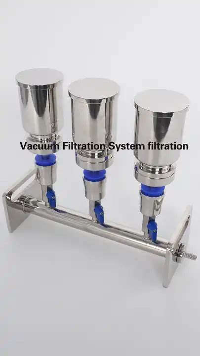 3 Branch Stainless Steel Funnel Manifolds Vacuum Filtration Lab