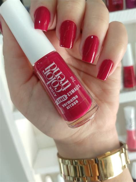 Esmalte Vermelho Arraso Avon Color Trend 💅 Esmalte Vermelho Esmalte