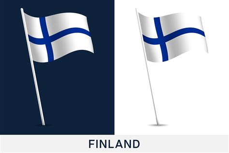 Finland vector flag 1834445 Vector Art at Vecteezy