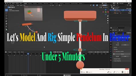 How To Model Rig Simple Pendulum In Blender Youtube