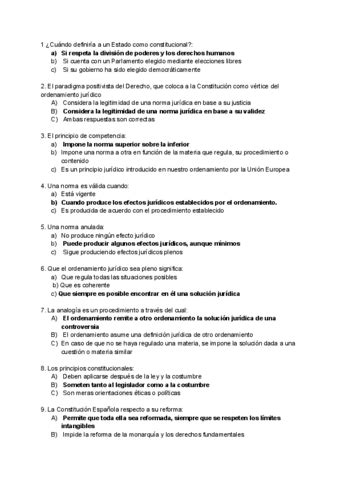 Examen Constitucional Enero Pdf