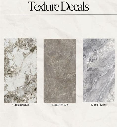 Bloxburg Marble Texture Decal Codes For Bloxburg Bloxburg Decals Codes