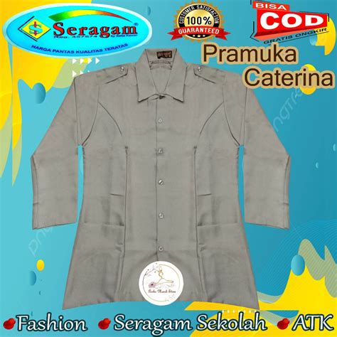 Jual Baju Pramuka Pembina Lengan Panjang Caterina Pramuka Guru Merk