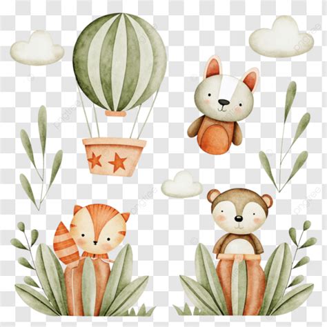 Cute Animal Watercolor Illustration Cute Animal Watercolor Animal