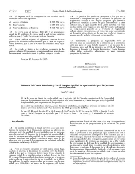 Dictamen Del Comité Económico Y Social Europeo