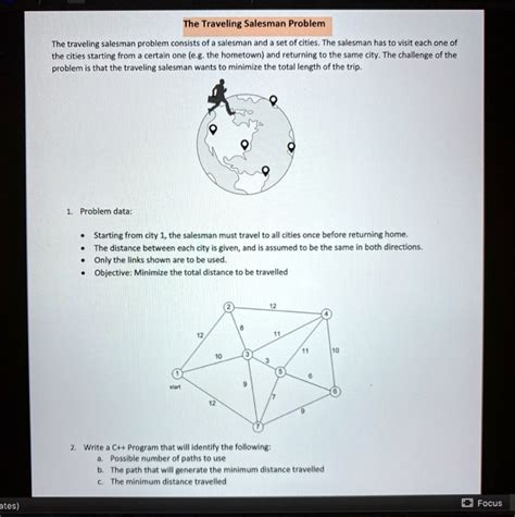 The Traveling Salesman Problem The Traveling Salesman Problem Consists Of A Salesman And A Set