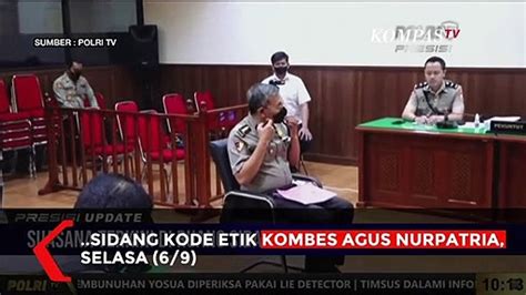 Momen Brigjen Hendra Kurniawan Bersaksi Di Sidang Etik Kombes Agus